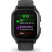 Garmin Venu Sq 2 Music Edition Slate Aluminum Bezel with Black Case and Silicone Band