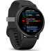 Garmin vívoactive 5 Slate Aluminum Bezel with Black Case and Silicone Band