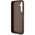 Guess PU 4G Metal Logo Zadní Kryt pro Samsung Galaxy S23 FE Brown