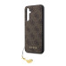 Guess 4G Charms Zadní Kryt pro Samsung Galaxy S23 FE Brown