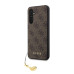 Guess 4G Charms Zadní Kryt pro Samsung Galaxy S23 FE Brown