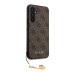 Guess 4G Charms Zadní Kryt pro Samsung Galaxy S23 FE Brown