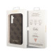 Guess 4G Charms Zadní Kryt pro Samsung Galaxy S23 FE Brown