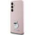 Karl Lagerfeld Liquid Silicone Metal Choupette Zadní Kryt pro Samsung Galaxy S23 FE Pink