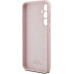 Karl Lagerfeld Liquid Silicone Metal Choupette Zadní Kryt pro Samsung Galaxy S23 FE Pink