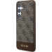 Guess 4G Stripe Zadní Kryt pro Samsung Galaxy S24 Brown