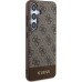 Guess 4G Stripe Zadní Kryt pro Samsung Galaxy S24 Brown