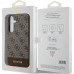 Guess 4G Stripe Zadní Kryt pro Samsung Galaxy S24 Brown