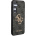 Guess PU 4G Metal Logo Zadní Kryt pro Samsung Galaxy S24+ Grey