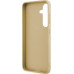 Guess PC/TPU Glitter Flakes Metal Logo Zadní Kryt pro Samsung Galaxy S24 Gold