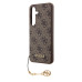 Guess 4G Charms Zadní Kryt pro Samsung Galaxy S24 Brown