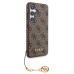 Guess 4G Charms Zadní Kryt pro Samsung Galaxy S24 Brown