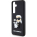 Karl Lagerfeld 3D Rubber Karl and Choupette Zadní Kryt pro Samsung Galaxy S24 Black