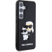 Karl Lagerfeld 3D Rubber Karl and Choupette Zadní Kryt pro Samsung Galaxy S24 Black