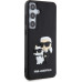 Karl Lagerfeld 3D Rubber Karl and Choupette Zadní Kryt pro Samsung Galaxy S24+ Black