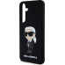 Karl Lagerfeld Liquid Silicone Ikonik NFT Zadní Kryt pro Samsung Galaxy S24 Black