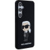 Karl Lagerfeld Liquid Silicone Ikonik NFT Zadní Kryt pro Samsung Galaxy S24 Black