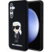 Karl Lagerfeld Liquid Silicone Ikonik NFT Zadní Kryt pro Samsung Galaxy S24 Black