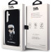 Karl Lagerfeld Liquid Silicone Ikonik NFT Zadní Kryt pro Samsung Galaxy S24+ Black