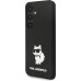 Karl Lagerfeld Liquid Silicone Choupette NFT Zadní Kryt pro Samsung Galaxy S24 Black