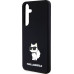 Karl Lagerfeld Liquid Silicone Choupette NFT Zadní Kryt pro Samsung Galaxy S24+ Black