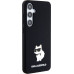 Karl Lagerfeld Liquid Silicone Choupette NFT Zadní Kryt pro Samsung Galaxy S24+ Black