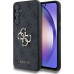 Guess PU 4G Metal Logo Zadní Kryt pro Samsung Galaxy A55 5G Grey