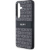 DKNY PC/TPU Repeat Pattern Tonal Stripe Zadní Kryt pro Samsung S24 Black