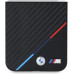 BMW M PU Carbon Tricolor Stripe Zadní Kryt pro Samsung Galaxy Z Flip6 Black