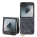 Guess 4G Charm Zadní Kryt pro Samsung Galaxy Z Flip6 Grey