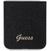 Guess PC/TPU Glitter Flakes Metal Logo Zadní Kryt pro Samsung Galaxy Z Flip6 Black