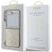 Guess PC/TPU Glitter Flakes Metal Logo Zadní Kryt pro Samsung Galaxy Z Flip6 Gold