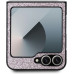 Guess PC/TPU Glitter Flakes Metal Logo Zadní Kryt pro Samsung Galaxy Z Flip6 Pink