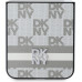 DKNY PU Leather Checkered Pattern and Stripe Zadní Kryt pro Samsung Galaxy Z Flip6 Beige