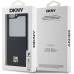 DKNY PU Leather Repeat Pattern Stack Logo Zadní Kryt pro Samsung Galaxy Z Flip6 Black