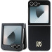 DKNY PU Leather Stack Logo Zadní Kryt pro Samsung Galaxy Z Flip6 Black