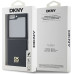 DKNY PU Leather Stack Logo Zadní Kryt pro Samsung Galaxy Z Flip6 Black