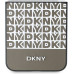 DKNY PU Leather Repeat Pattern Bottom Stripe Zadní Kryt pro Samsung Galaxy Z Flip6 Brown