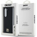 DKNY PU Leather Repeat Pattern Stack Logo MagSafe Zadní Kryt pro Samsung Galaxy Z Fold6 Black