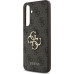 Guess PU 4G Metal Logo Zadní Kryt pro Samsung Galaxy S24 FE Brown