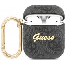 Guess 4G Script PC/PU Pouzdro pro Airpods 1/2 Grey