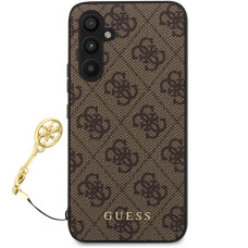 Guess 4G Charms Zadní Kryt pro Samsung Galaxy S23 FE Brown