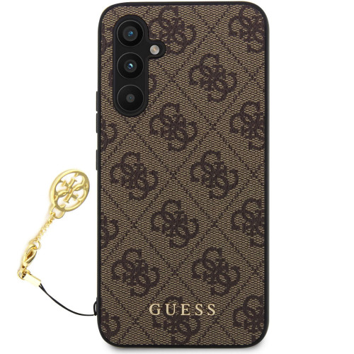 Guess 4G Charms Zadní Kryt pro Samsung Galaxy S23 FE Brown