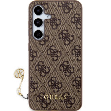 Guess 4G Charms Zadní Kryt pro Samsung Galaxy S24+ Brown