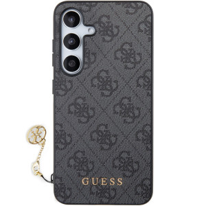 Guess 4G Charms Zadní Kryt pro Samsung Galaxy S24 Grey