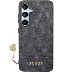 Guess 4G Charms Zadní Kryt pro Samsung Galaxy S24+ Grey