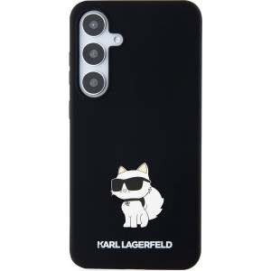 Karl Lagerfeld Liquid Silicone Choupette NFT Zadní Kryt pro Samsung Galaxy S24+ Black