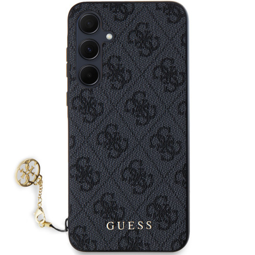 Guess 4G Charms Zadní Kryt pro Samsung Galaxy A35 5G Grey