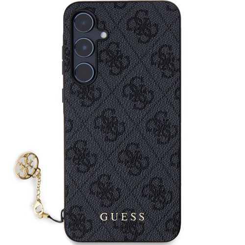 Guess 4G Charms Zadní Kryt pro Samsung Galaxy A55 5G Grey