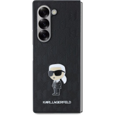 Karl Lagerfeld PU Saffiano Monogram Ikonik Zadní Kryt pro Samsung Galaxy Z Fold6 Black